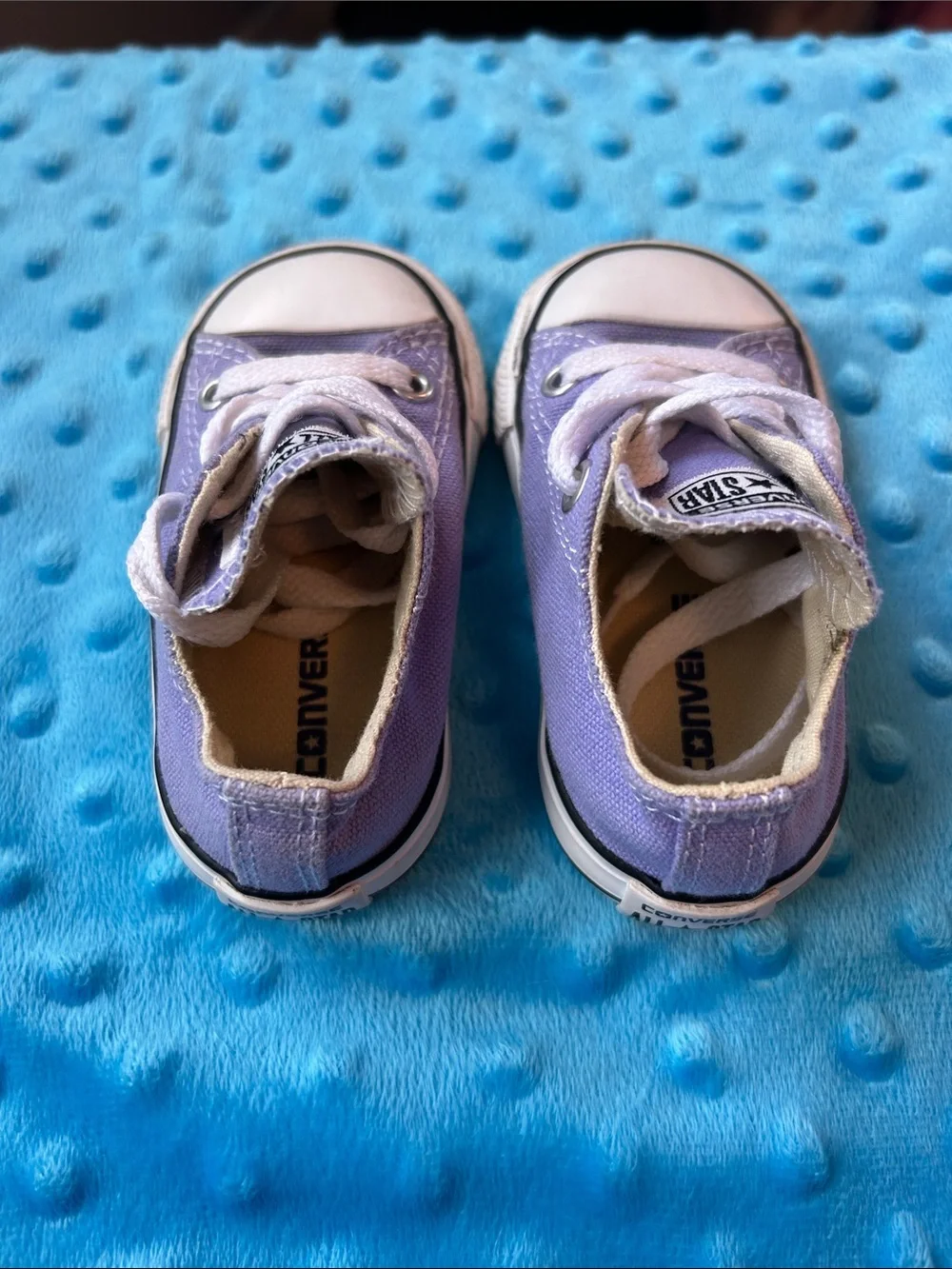Converse Kids Lavender Canvas Low-Top Sneakers